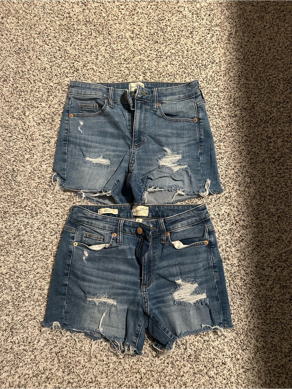 Universal Thread Light Blue Distressed Denim Shorts
